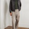 Gregory Honeycomb-Knit Merino Wool and Lyocell-Blend Sweater - OU Gregory Honeycomb-Knit Merino Wool and Lyocell-Blend Sweater - OU