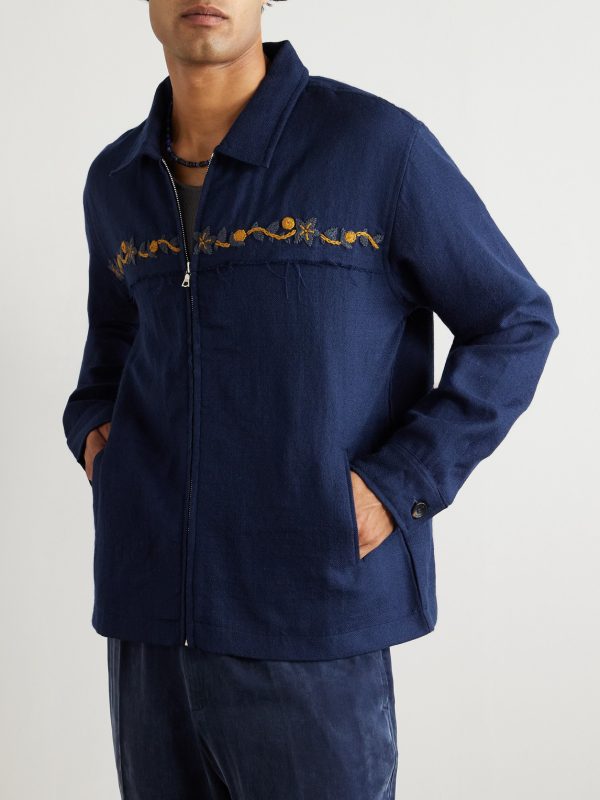 Embroidered Wool Jacket - FR Embroidered Wool Jacket - FR