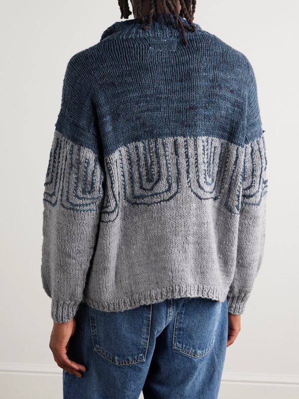Jacquard-Knit Wool Sweater - BK