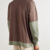 Research Logo-Appliquéd Layered Cotton-Jersey T-Shirt - BK