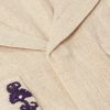 Camp-Collar Embellished Embroidered Cotton Shirt - CU Camp-Collar Embellished Embroidered Cotton Shirt - CU