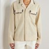 Camp-Collar Embellished Embroidered Cotton Shirt - FR Camp-Collar Embellished Embroidered Cotton Shirt - FR