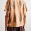 Camp-Collar Printed Silk Shirt - BK Camp-Collar Printed Silk Shirt - BK