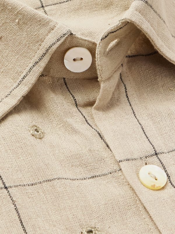 Box Checked Cotton Shirt - CU Box Checked Cotton Shirt - CU
