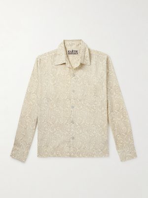 Camp-Collar Floral-Print Cotton-Gauze Shirt Camp-Collar Floral-Print Cotton-Gauze Shirt