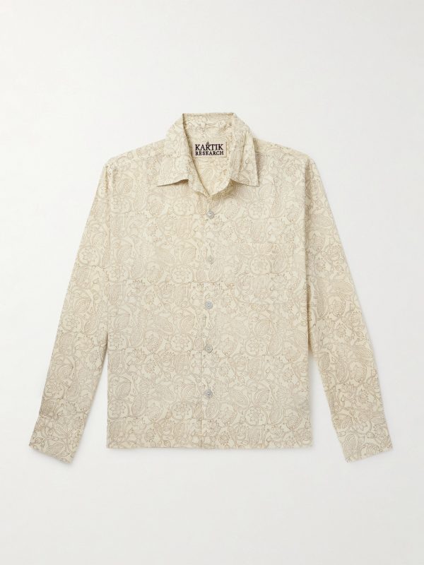 Camp-Collar Floral-Print Cotton-Gauze Shirt Camp-Collar Floral-Print Cotton-Gauze Shirt