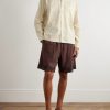 Camp-Collar Floral-Print Cotton-Gauze Shirt - OU Camp-Collar Floral-Print Cotton-Gauze Shirt - OU