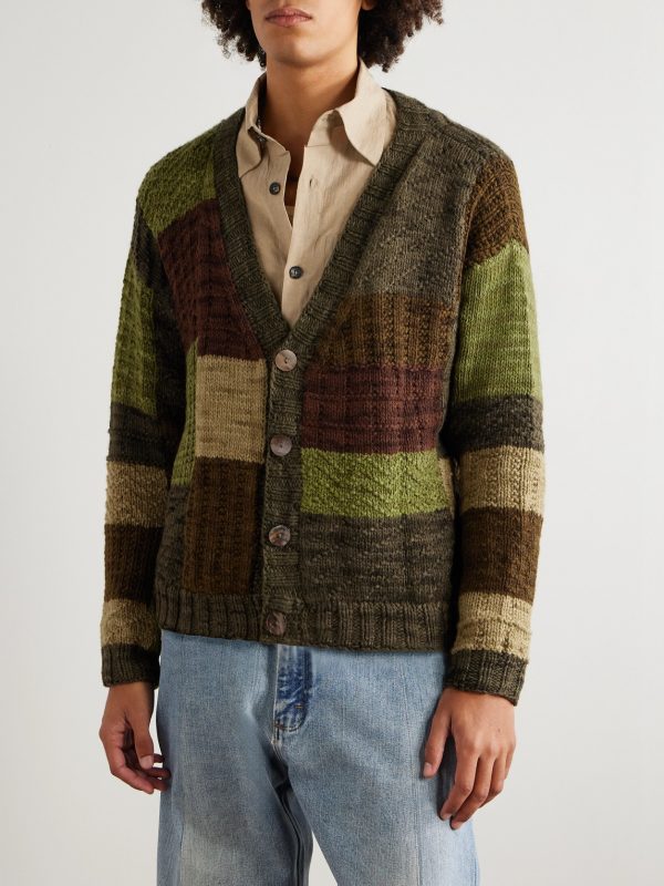 Patchworked Wool Cardigan - FR