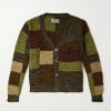Patchworked Wool Cardigan