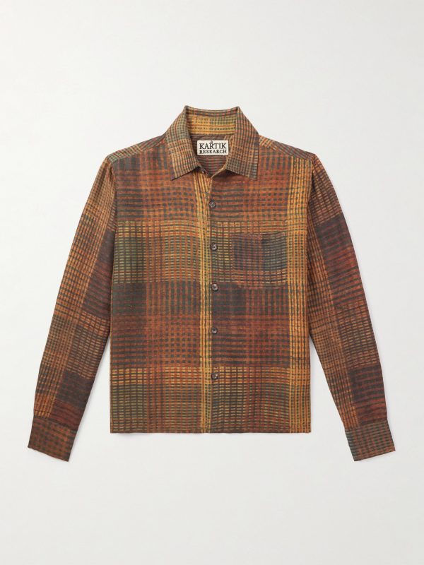 Box Checked Silk Shirt Box Checked Silk Shirt