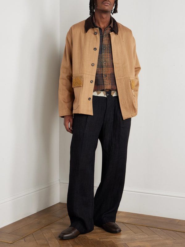 Box Checked Silk Shirt - OU Box Checked Silk Shirt - OU