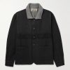 Embroidered Felt-Trimmed Denim Jacket Embroidered Felt-Trimmed Denim Jacket