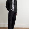 Embroidered Felt-Trimmed Denim Jacket - OU Embroidered Felt-Trimmed Denim Jacket - OU