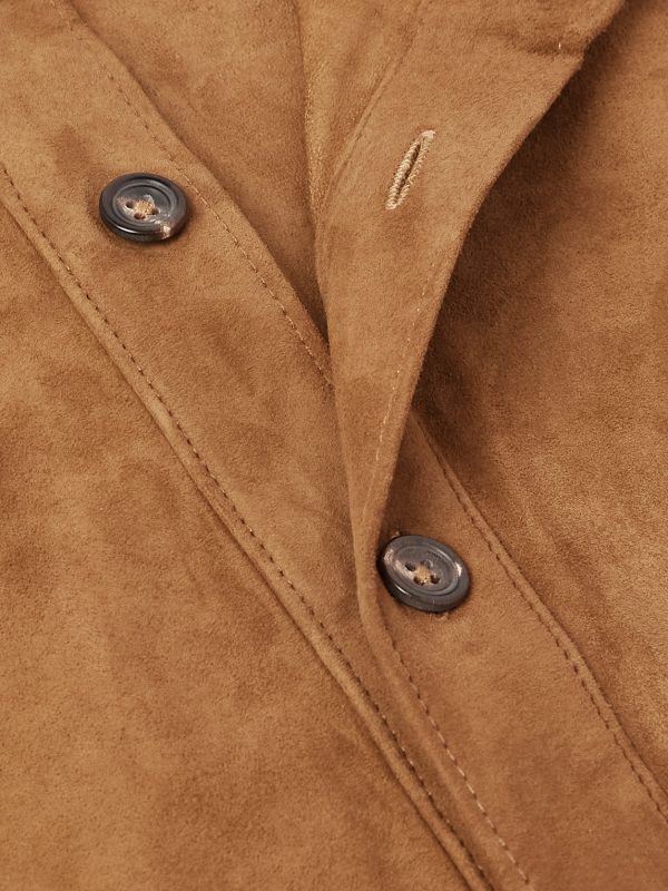 Rabari Embroidered Suede Jacket - CU