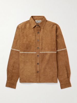 Rabari Embroidered Suede Jacket