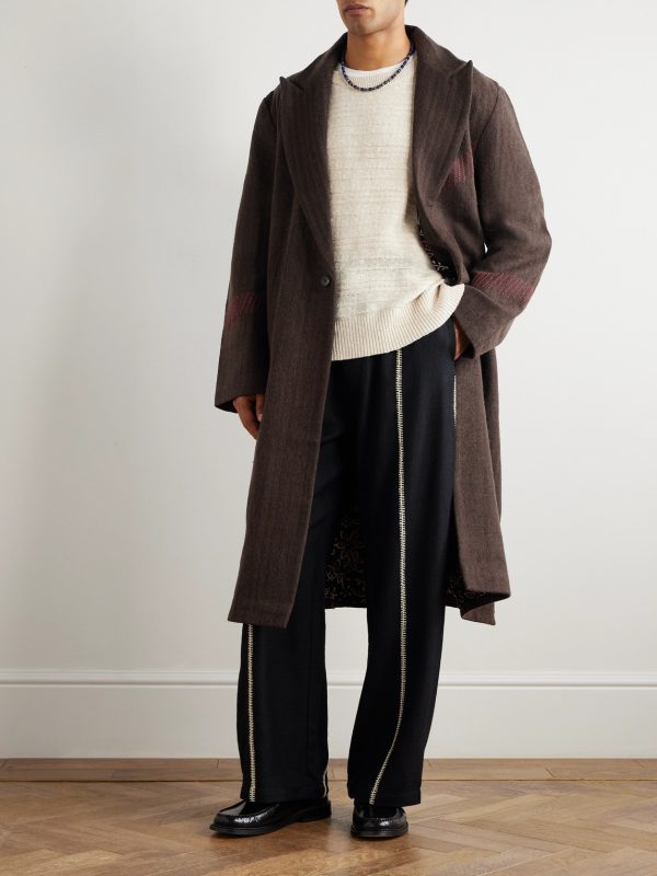 Doshi Embroidered Wool Coat - OU Doshi Embroidered Wool Coat - OU