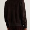 Suede Bomber Jacket - BK Suede Bomber Jacket - BK