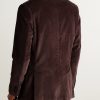 Slim-Fit Unstructured Cotton-Corduroy Suit Jacket - BK Slim-Fit Unstructured Cotton-Corduroy Suit Jacket - BK