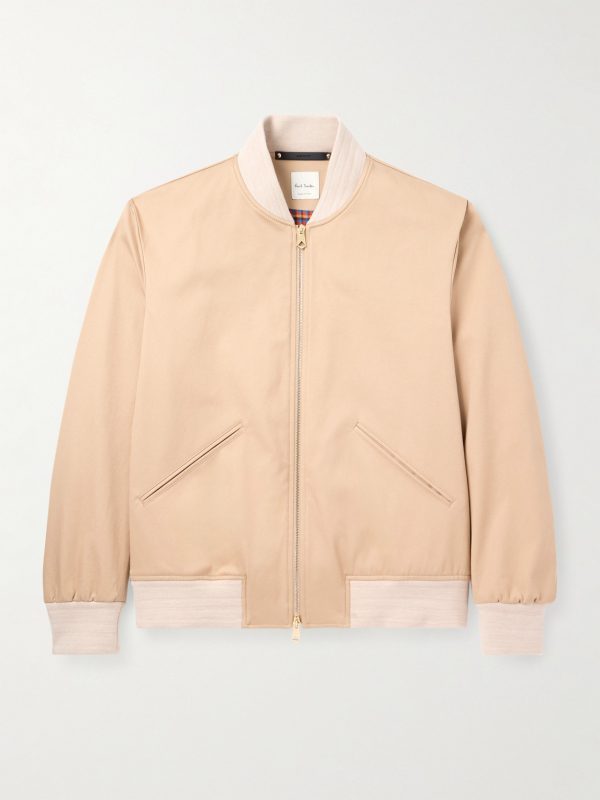 Cotton-Blend Twill Bomber Jacket Cotton-Blend Twill Bomber Jacket