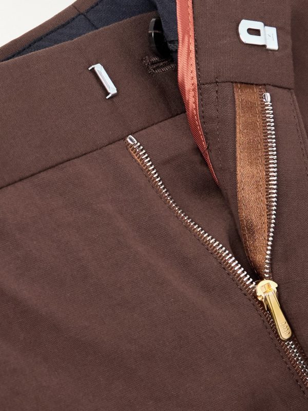 Straight-Leg Cotton and Linen-Blend Trousers - E1 Straight-Leg Cotton and Linen-Blend Trousers - E1