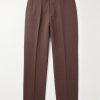 Straight-Leg Cotton and Linen-Blend Trousers Straight-Leg Cotton and Linen-Blend Trousers