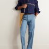 Straight-Leg Cotton-Blend Twill Trousers - OU