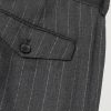 Straight-Leg Pinstriped Wool Trousers - CU