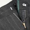 Straight-Leg Pinstriped Wool Trousers - E1