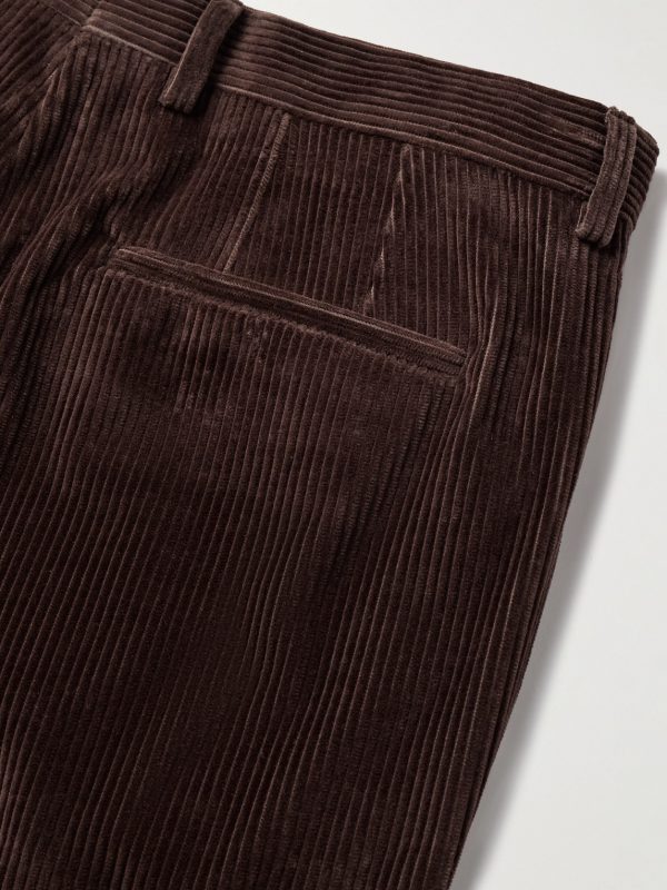 Gents Slim-Fit Straight-Leg Cotton-Corduroy Suit Trousers - CU Gents Slim-Fit Straight-Leg Cotton-Corduroy Suit Trousers - CU