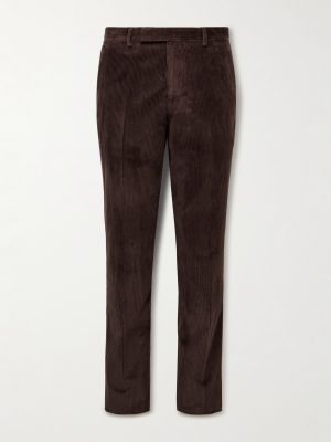 Gents Slim-Fit Straight-Leg Cotton-Corduroy Suit Trousers Gents Slim-Fit Straight-Leg Cotton-Corduroy Suit Trousers