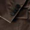 Slim-Fit Satin-Trimmed Cotton-Velvet Tuxedo Jacket - CU