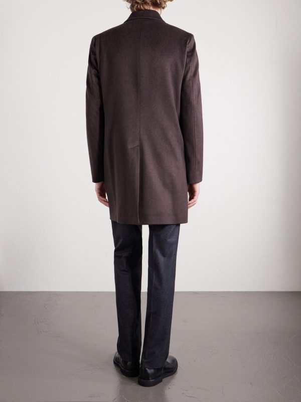 Slim-Fit Wool and Cashmere-Blend Felt Coat - BK Slim-Fit Wool and Cashmere-Blend Felt Coat - BK