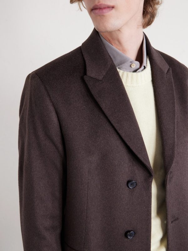 Slim-Fit Wool and Cashmere-Blend Felt Coat - CU Slim-Fit Wool and Cashmere-Blend Felt Coat - CU