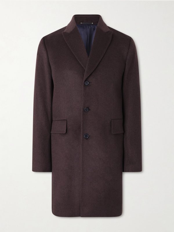 Slim-Fit Wool and Cashmere-Blend Felt Coat Slim-Fit Wool and Cashmere-Blend Felt Coat