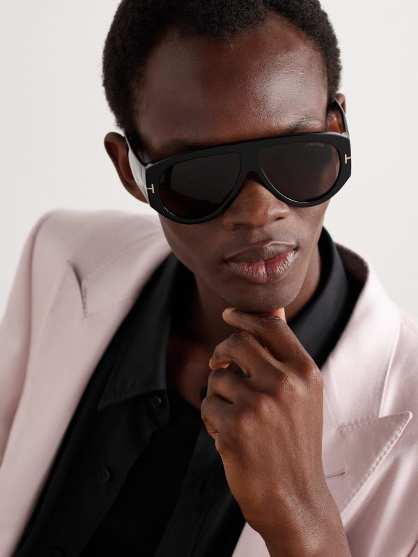 Bronson Aviator-Style Acetate Sunglasses - OU