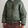 Active MA-1 Padded Shell Hooded Jacket - FR