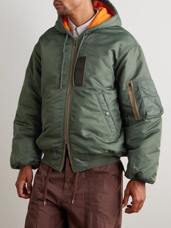 Active MA-1 Padded Shell Hooded Jacket - FR