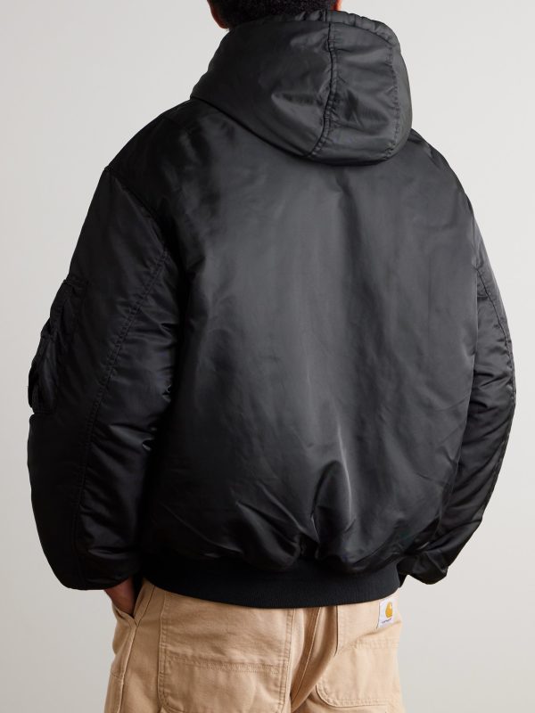 Active MA-1 Padded Shell Hooded Jacket - BK Active MA-1 Padded Shell Hooded Jacket - BK