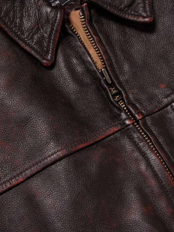 Distressed Leather Jacket - CU Distressed Leather Jacket - CU
