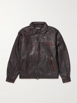 Distressed Leather Jacket Distressed Leather Jacket