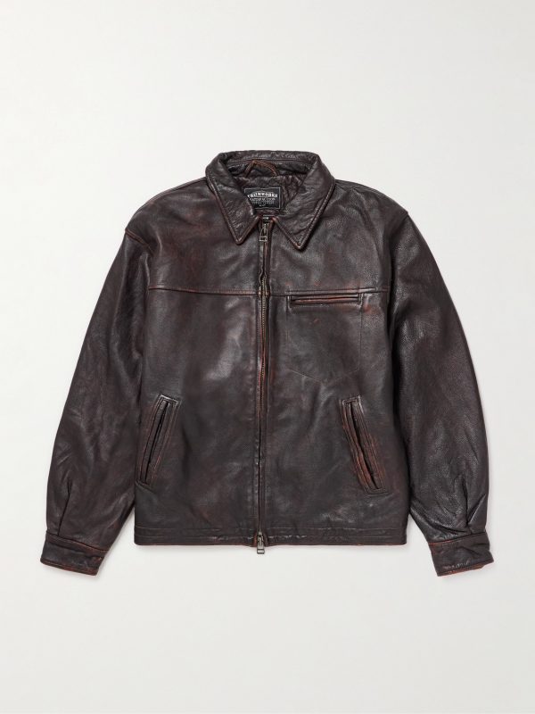 Distressed Leather Jacket Distressed Leather Jacket