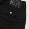 Tapered Leather-Trimmed Cotton-Canvas Cargo Trousers - CU Tapered Leather-Trimmed Cotton-Canvas Cargo Trousers - CU