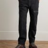 Tapered Leather-Trimmed Cotton-Canvas Cargo Trousers - FR Tapered Leather-Trimmed Cotton-Canvas Cargo Trousers - FR