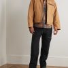 Tapered Leather-Trimmed Cotton-Canvas Cargo Trousers - OU Tapered Leather-Trimmed Cotton-Canvas Cargo Trousers - OU