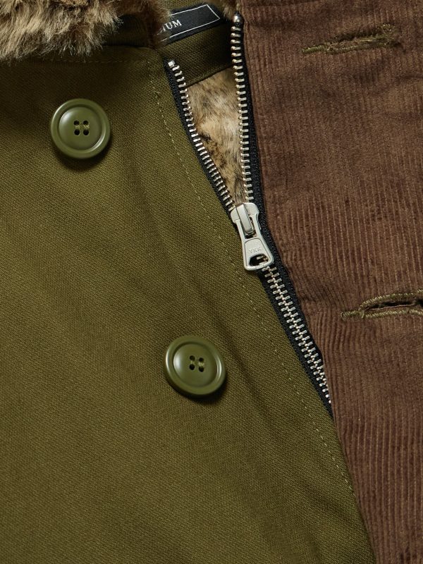 Edgar Plush-Trimmed Cotton-Canvas Jacket - CU