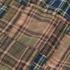 Patchwork Checked Cotton Shirt - E1 Patchwork Checked Cotton Shirt - E1
