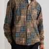 Patchwork Checked Cotton Shirt - FR Patchwork Checked Cotton Shirt - FR