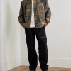Patchwork Checked Cotton Shirt - OU Patchwork Checked Cotton Shirt - OU
