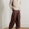Shawl-Collar Wool-Blend Zip-Up Cardigan - OU Shawl-Collar Wool-Blend Zip-Up Cardigan - OU
