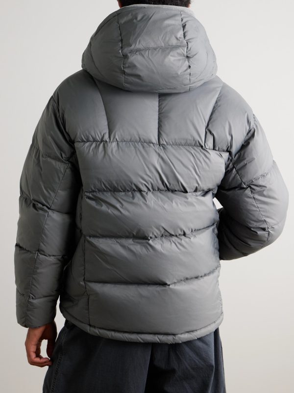 Altavia Quilted Nylon Hooded Down Jacket - BK Altavia Quilted Nylon Hooded Down Jacket - BK
